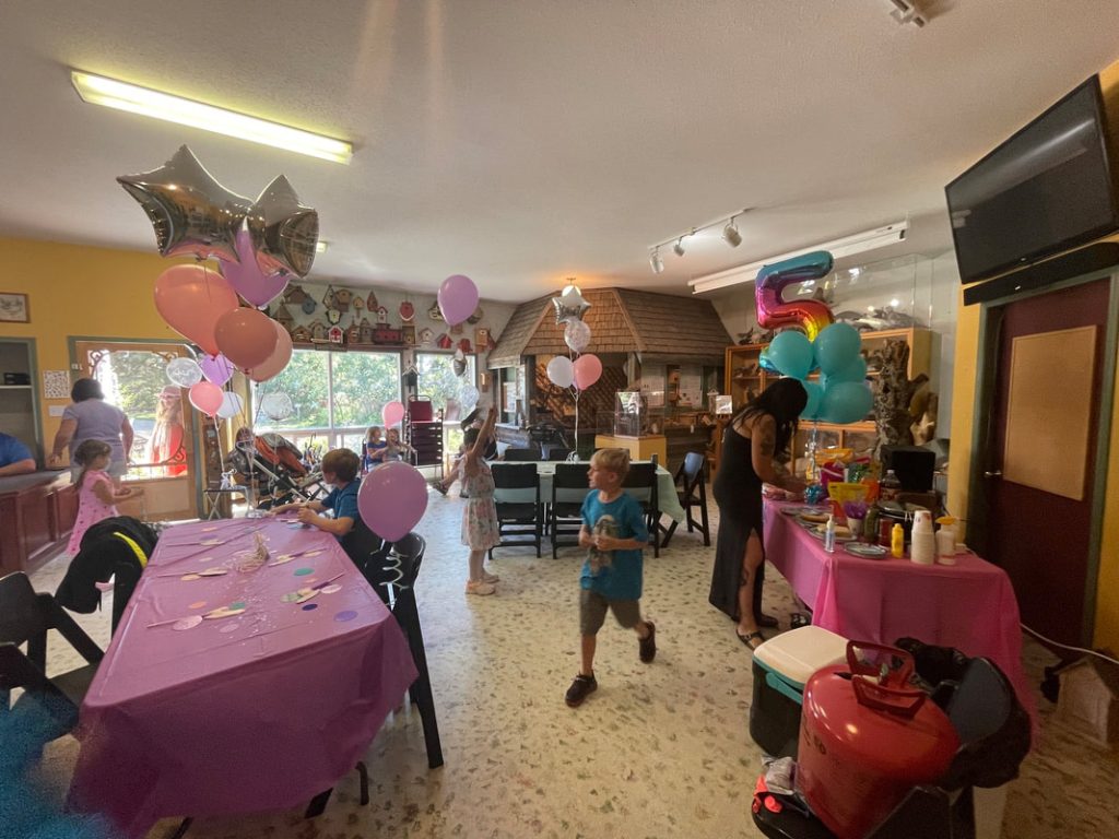 Ellis Nature Centre birthday parties