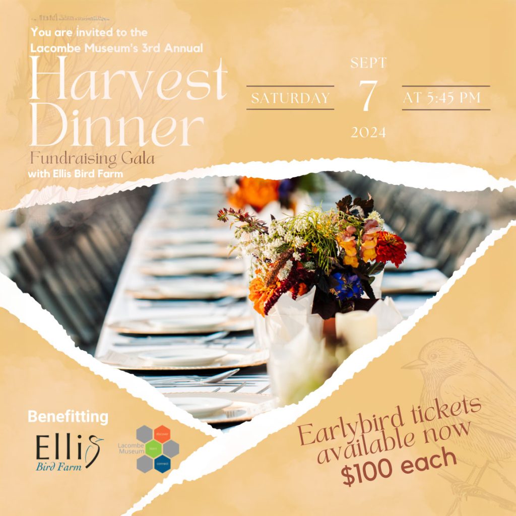 Lacombe Museum's 3rd Annual Harvest Dinner Fundraising Gala with Ellis Nature Centre
